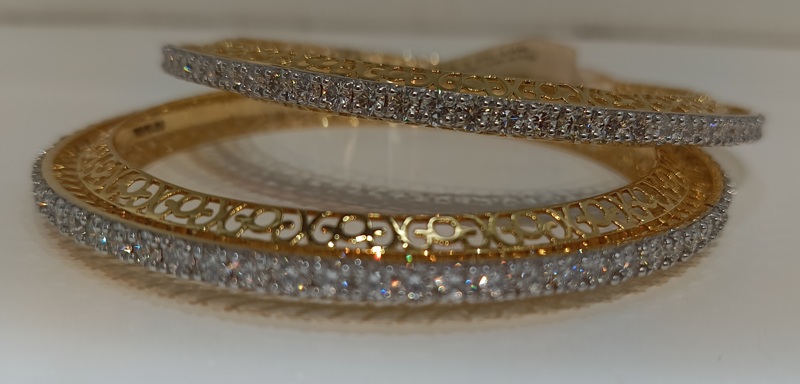 Diamond Bangle Pair